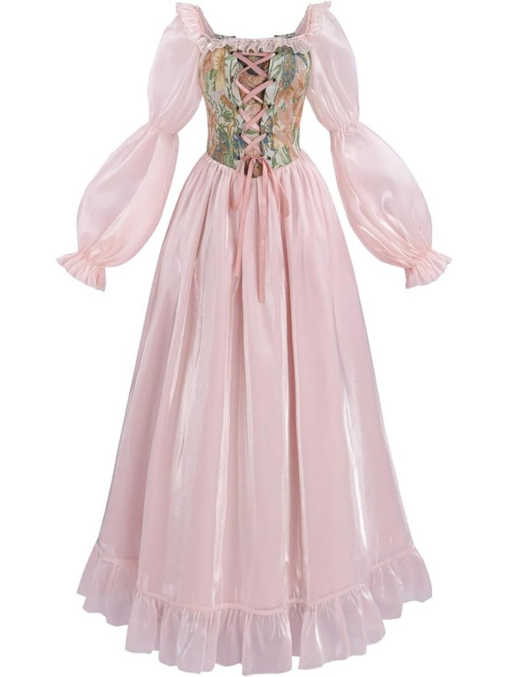 Elegant Renaissance Ball Gown Dress | Victorian Medieval Fairy Wedding Dress